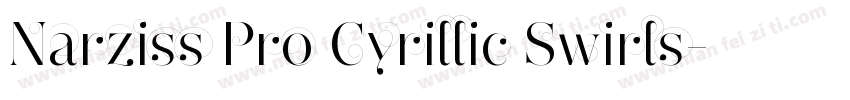 Narziss Pro Cyrillic Swirls字体转换